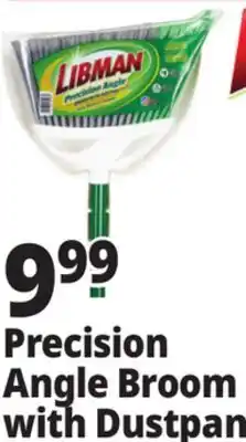 Ocean State Job Lot Libman Precision AngAngle Broom with Dustpan offer