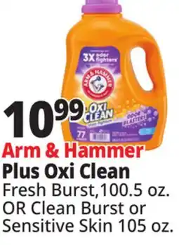 Ocean State Job Lot Arm & Hammer Plus Oxi Clean offer