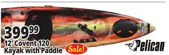 Ocean State Job Lot Pelican 12' Covent 120 Kayak with Paddle offer