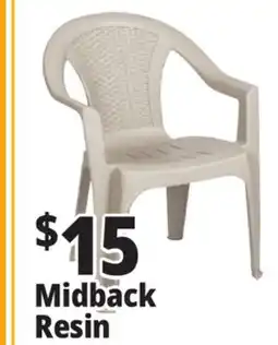 Ocean State Job Lot Midback Resin Chair offer