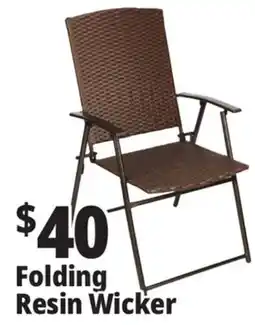 Ocean State Job Lot Folding Resin Wicker offer