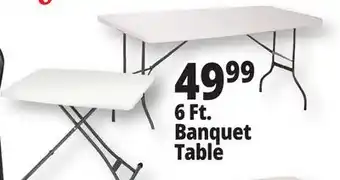 Ocean State Job Lot 6 Ft. Banquet Table offer