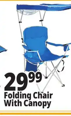 Ocean State Job Lot Folding Chair With Canopy offer
