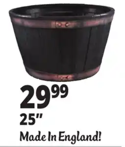 Ocean State Job Lot Resin Whiskey Barrel Planters offer