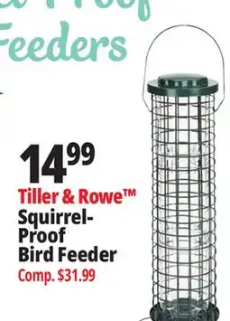 Ocean State Job Lot Squirrel Proof Bird Feeder offer