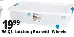 Ocean State Job Lot 56 Qt. Latching Box with Wheels offer
