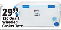 Ocean State Job Lot 120 Quart Wheeled Gasket Tote offer