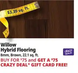 Ocean State Job Lot Willow Hybrid Flooring offer