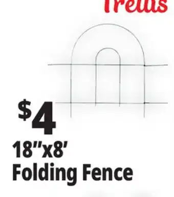 Ocean State Job Lot 18x8' Folding Fence offer