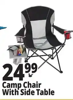 Ocean State Job Lot Camp Chair With Side Table offer