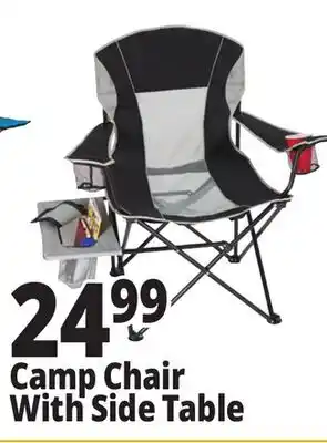 Ocean State Job Lot Camp Chair With Side Table offer