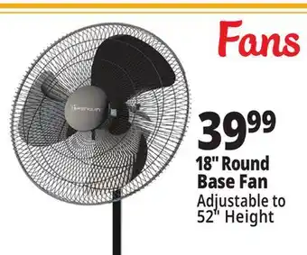 Ocean State Job Lot 18 Round Base Fan offer
