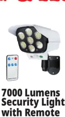 Ocean State Job Lot 7000 Lumens Security Light With Remote offer