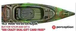 Ocean State Job Lot 10.5' Hook 105 Sit-On Kayak offer