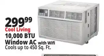 Ocean State Job Lot Cool Living 10,000 BTU Window AC with Wifi offer