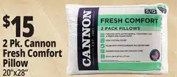 Ocean State Job Lot 2 Pk. Cannon Fresh Comfort Pillow offer
