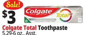 Ocean State Job Lot Total Toothpaste offer