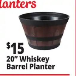 Ocean State Job Lot 20 Whiskey Barrel Planter offer