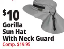 Ocean State Job Lot Gorilla Sun Hat With Neck Guard offer