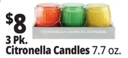 Ocean State Job Lot 3 Pk. Citronella Candles offer