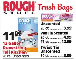 Ocean State Job Lot 13 Gallon Drawstring Tall Kitchen offer