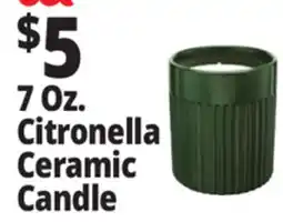 Ocean State Job Lot 7 Oz. Citronella Ceramic Candle offer