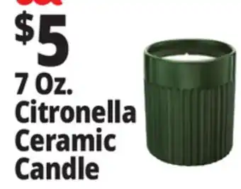 Ocean State Job Lot 7 Oz. Citronella Ceramic Candle offer