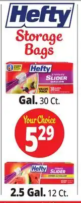 Ocean State Job Lot Hefty Storage Bags offer