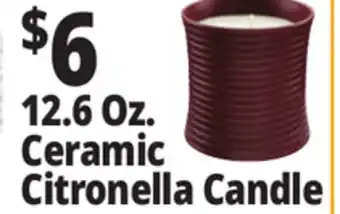 Ocean State Job Lot 12.6 Oz. Ceramic Citronella Candle offer