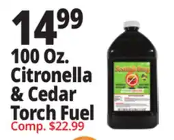 Ocean State Job Lot 100 OZ CITRONELLA & CEDAR TORCH FUEL offer