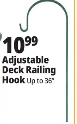 Ocean State Job Lot Adjustable Deck Railing Hook offer