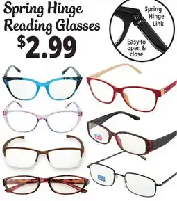 Ocean State Job Lot Spring Hinge Reading Glasses offer