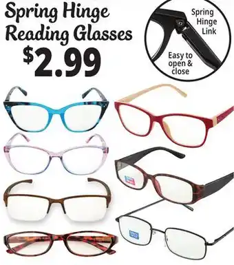 Ocean State Job Lot Spring Hinge Reading Glasses offer