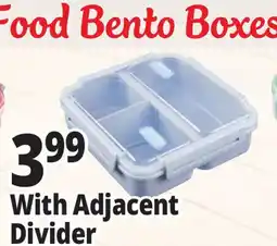 Ocean State Job Lot Food Bento Boxes With Adjacent Divider offer