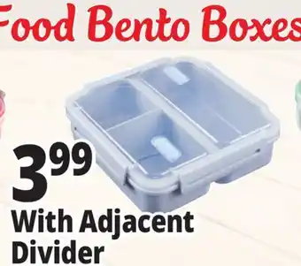Ocean State Job Lot Food Bento Boxes With Adjacent Divider offer