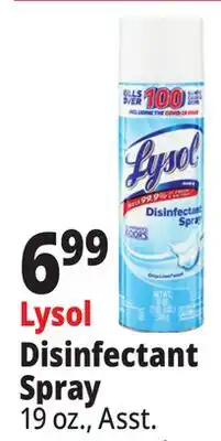 Ocean State Job Lot Lysol Disinfectant Spray offer