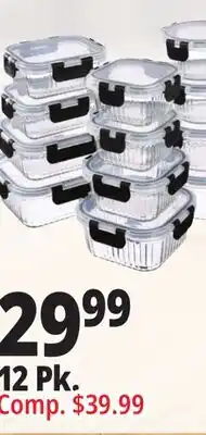 Ocean State Job Lot 12 Pk. Glass Containers offer