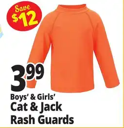Ocean State Job Lot Boy's & Girls' Cat & Jack Rash Guards offer