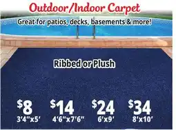 Ocean State Job Lot Outdoor/Indoor carpet offer