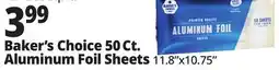 Ocean State Job Lot Baker's Choice 50 Ct. Aluminum Foil Sheets offer