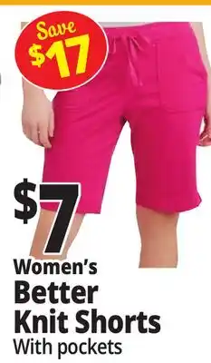 Ocean State Job Lot Women's Better Knit Shorts offer