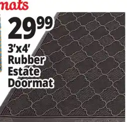 Ocean State Job Lot 3'x4' Rubber Estate Doormat offer
