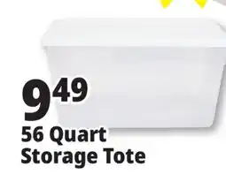 Ocean State Job Lot 56 Quart Storage Tote offer