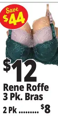 Ocean State Job Lot Rene Roffe 3 Pk. Bras offer