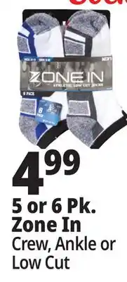 Ocean State Job Lot 5 or 6 Pk. Socks offer