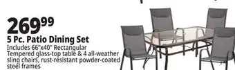 Ocean State Job Lot 5 Pc. Patio Dining Set offer