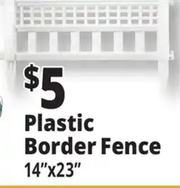Ocean State Job Lot Plastic Border Fence offer