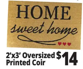 Ocean State Job Lot 2'x3' Oversized Printed Coir offer
