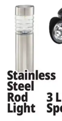 Ocean State Job Lot Stainless Steel Rod Light offer