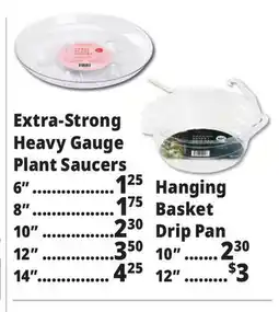 Ocean State Job Lot Extra-Strong Heavy Gauge Plant Saucers offer